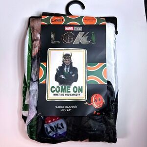 Marvel Loki Fleece Blanket 45x60 Come On What Did You Expect Vote Loki TVA Disne